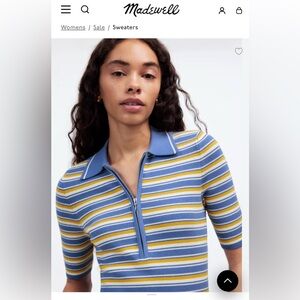 Madewell Half-Zip Johnny-Collar Polo